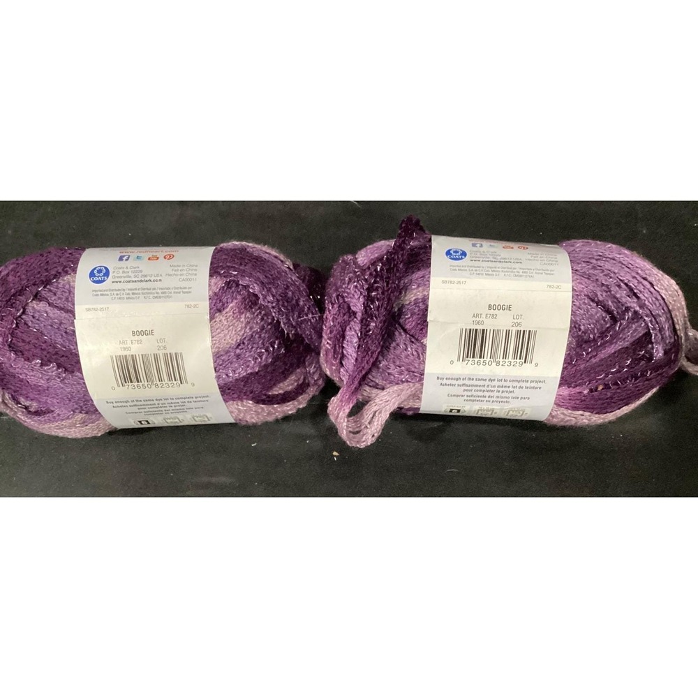 Red Heart Boutique Sashay Yarn Lot 4 Skeins Boogie Super Bulky Acrylic New - Picture 3 of 5